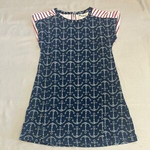 Hatley Navy Anchor Dress with Red Stripes
